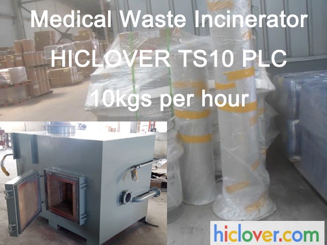 (medical waste incinerator iraq price HICLOVER TS10 PLC 10kgs per hour Items/Mo…