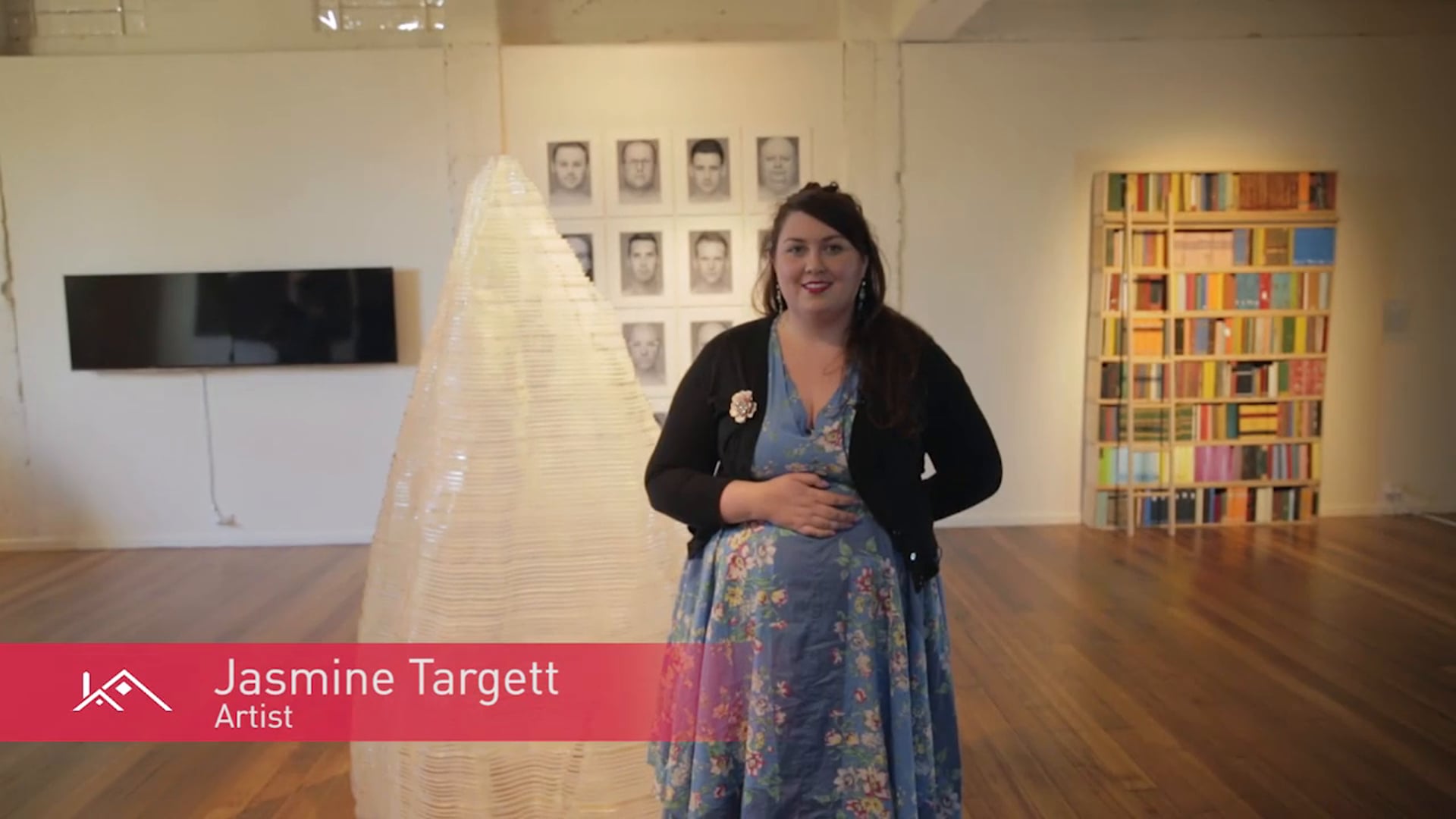 Jasmine Targett in Incinerator Art Prize 2014.